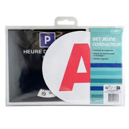 ZIGOH SET JEUNE CONDUCTEUR POCHETTE BLEUE ZEN