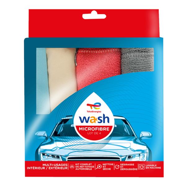 TOTALENERGIES WASH LOT DE 4 MICROFIBRES