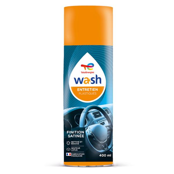 TOTALENERGIES WASH ENTRETIEN PLASTIQUES FINITION SATINEE - PARFUM  SENTEUR LOTUS 400ML