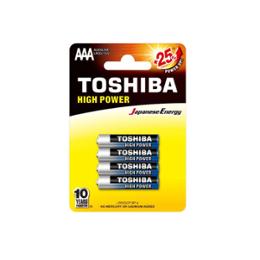 TOSHIBA PILES ALCALINE HIGH POWER LR03 AAA x 4