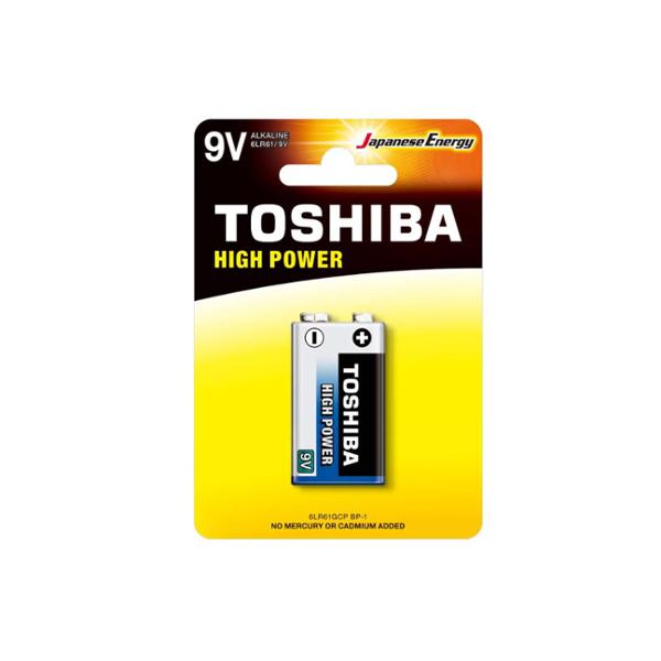 TOSHIBA PILE ALCALINE HIGH POWER 6LR61 9V x 1