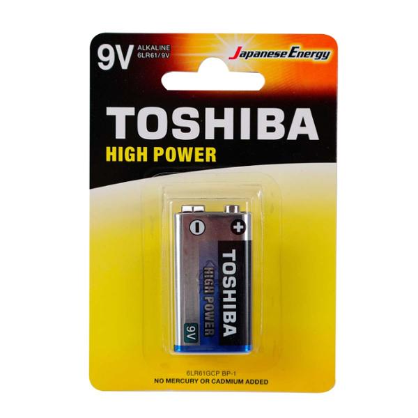 TOSHIBA PILE ALCALINE HIGH POWER 6LR61 9V x 1