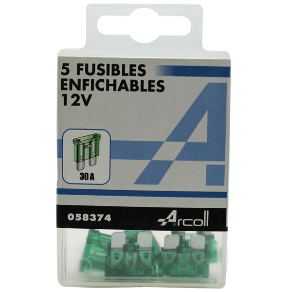 5 FUSIBLES ENFICHABLES 30 A