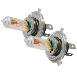 2 LAMPES DE PHARE A IODE H4 DIAMOND BLUE 12V 60 / 55W