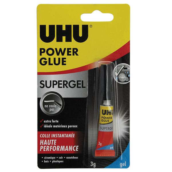 UHU POWER GLUE GEL TUBE 3G