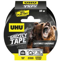 UHU ADHESIF RENFORCE GRIZZLY NOIR 5MMx10M