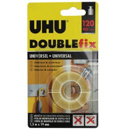 UHU ADHESIF DOUBLE FACE EXTRA FORT 120KG 19MMx1.5M