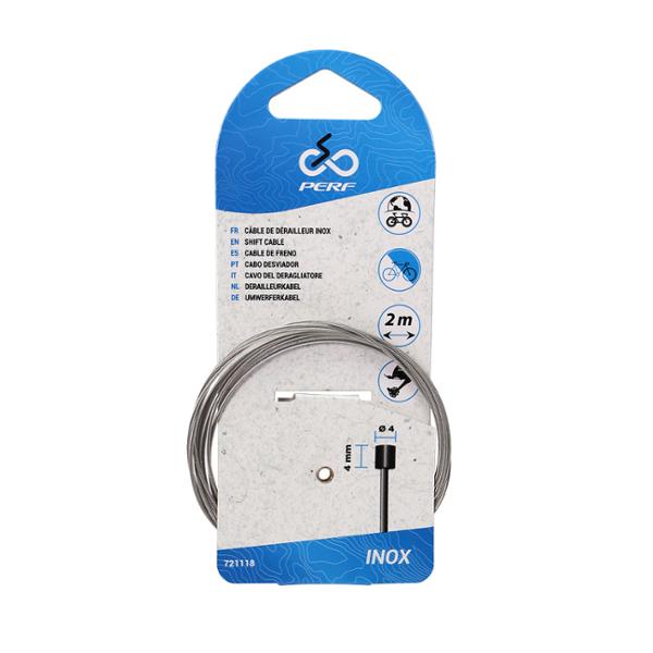 CABLE DE DERAILLEUR UNI INOX L 2M