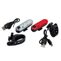 KIT D'ECLAIRAGE RECHARGEABLE USB AV+AR