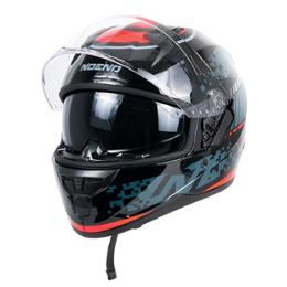 CASQUE INTEGRAL ATTACK NOIR/ROUGE TS