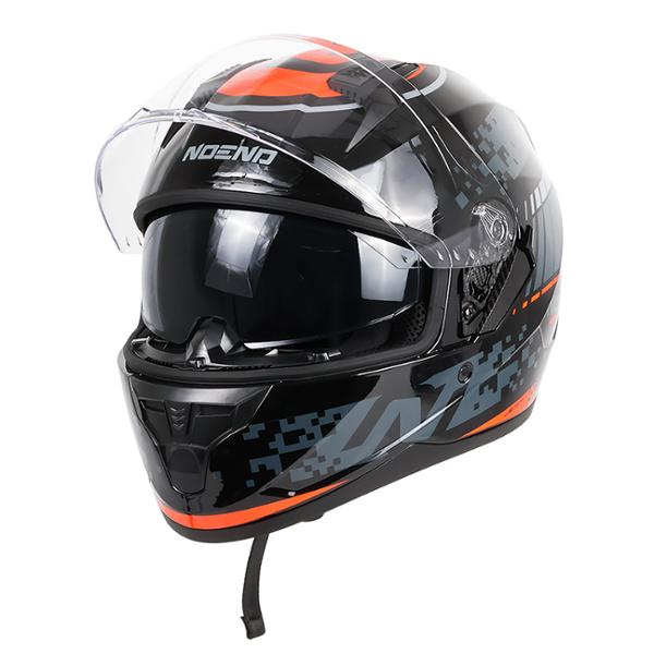 CASQUE INTEGRAL ATTACK NOIR/ROUGE TS